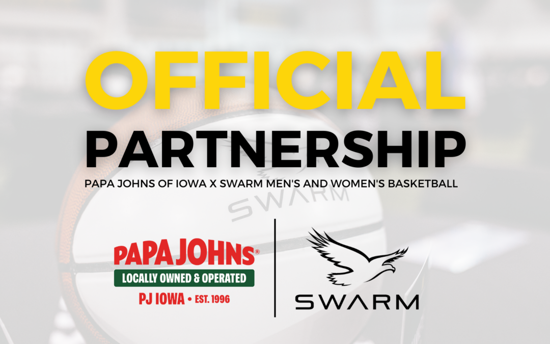 Papa Johns Iowa Partners with  Iowa Swarm and Basketball athletes