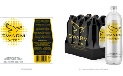 The swarm collective teams up with Crystal Clear Water company for custom branded water